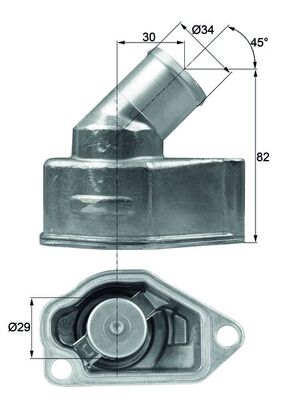 Thermostaat Mahle Original TI 9 92