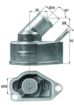 Thermostaat Mahle Original TI 10 92