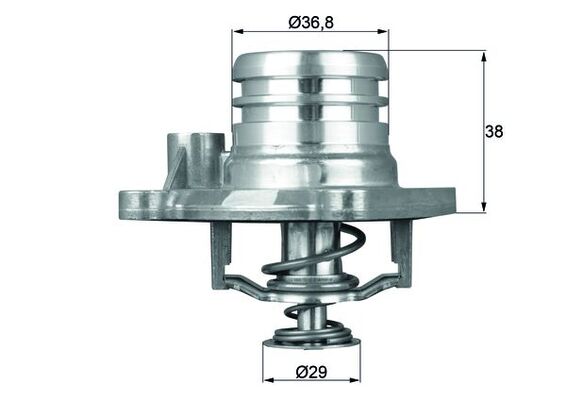 Thermostaat Mahle Original TI 13 92