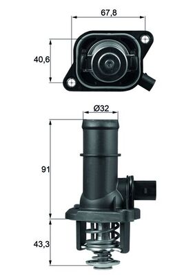 Thermostaat Mahle Original TI 16 105