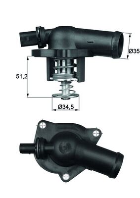 Thermostaat Mahle Original TI 17 109