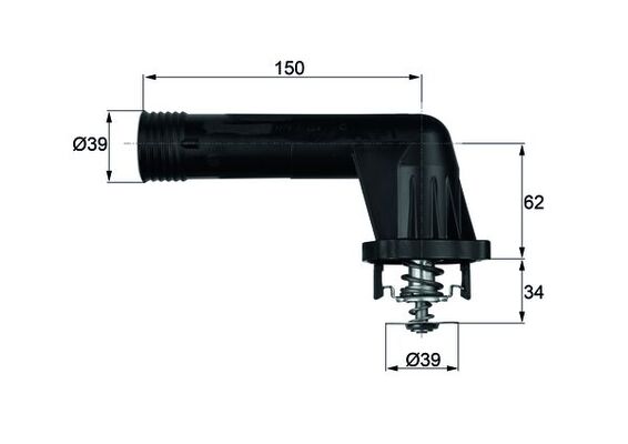 Thermostaat Mahle Original TI 20 95