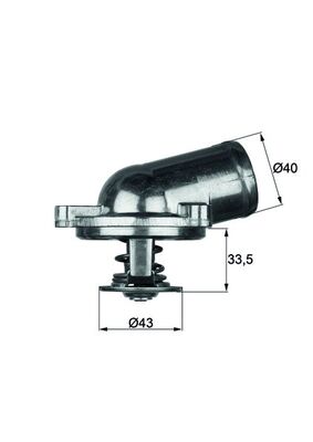 Thermostaat Mahle Original TI 22 87