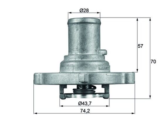 Thermostaat Mahle Original TI 122 87D