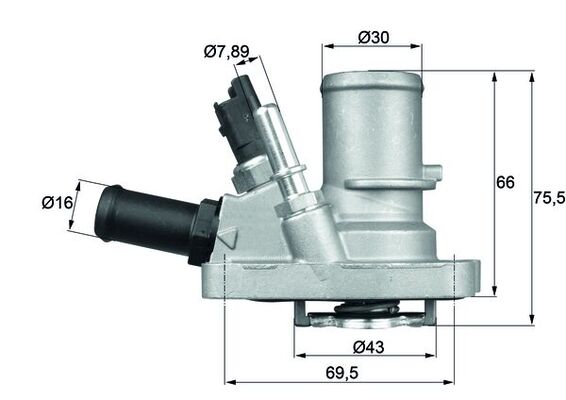 Thermostaat Mahle Original TI 144 88