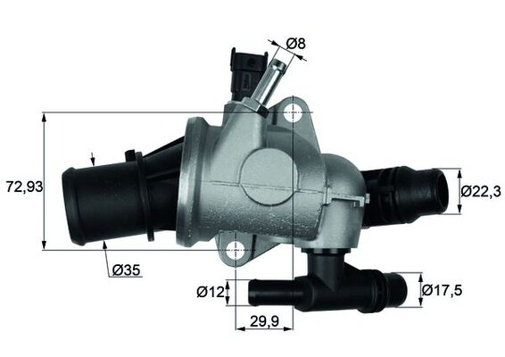 Thermostaat Mahle Original TI 152 88