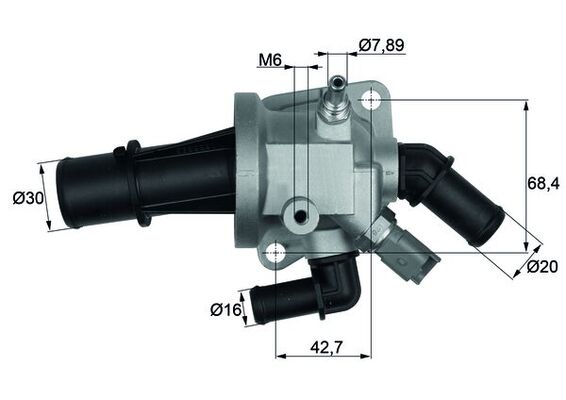 Thermostaat Mahle Original TI 164 88