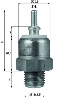 Temperatuurschakelaar Mahle Original TSW 45