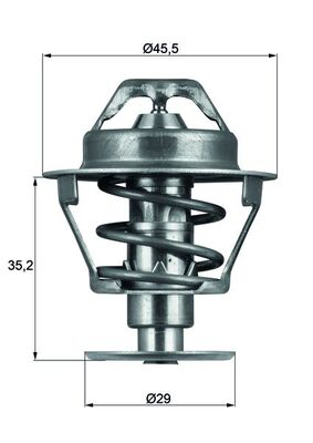 Thermostaat Mahle Original TX 81 89D