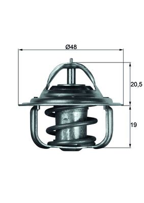 Thermostaat Mahle Original TX 5 88D