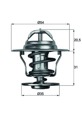 Thermostaat Mahle Original TX 13 87D