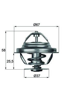 Thermostaat Mahle Original TX 20 80D