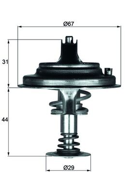 Thermostaat Mahle Original TX 26 80D1