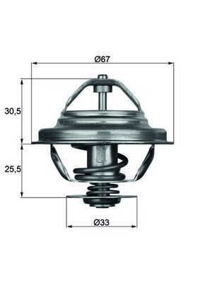 Thermostaat Mahle Original TX 27 80D