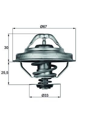 Thermostaat Mahle Original TX 28 92D