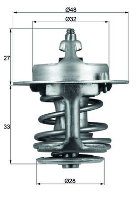 Thermostaat Mahle Original TX 63 83