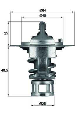 Thermostaat Mahle Original TX 65 82