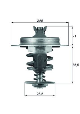 Thermostaat Mahle Original TX 67 83D