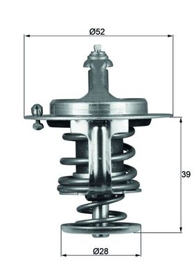 Thermostaat Mahle Original TX 71 82D