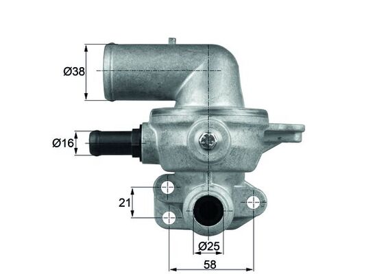 Thermostaat Mahle Original TI 135 80D