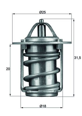 Thermostaat Mahle Original TX 6 83