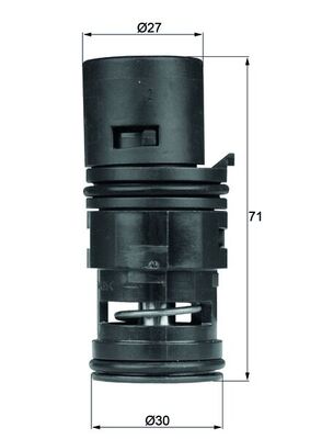 Thermostaat Mahle Original TO 7 80