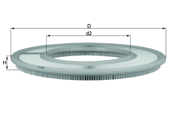 Luchtfilter Mahle Original LX 66