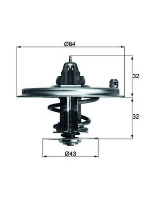 Thermostaat Mahle Original TX 36 85D