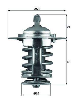 Thermostaat Mahle Original TX 70 82