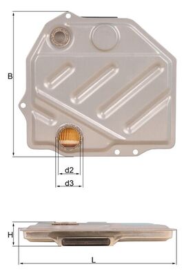 Filter/oliezeef automaatbak Mahle Original HX 48