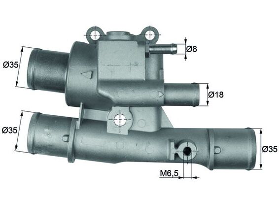 Thermostaat Mahle Original TI 123 88