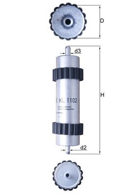 Brandstoffilter Mahle Original KL 1102