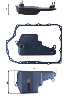 Filter/oliezeef automaatbak Mahle Original HX 193D