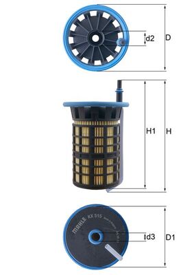 Brandstoffilter Mahle Original KX 515