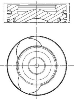 Zuiger Mahle Original 021 PI 00128 000