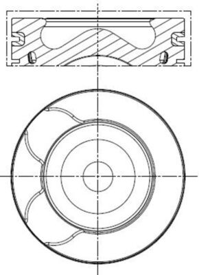 Zuiger Mahle Original 039 PI 00128 002