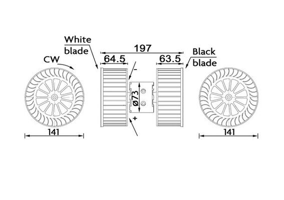 Kachelventilator Mahle Original AB 192 000S