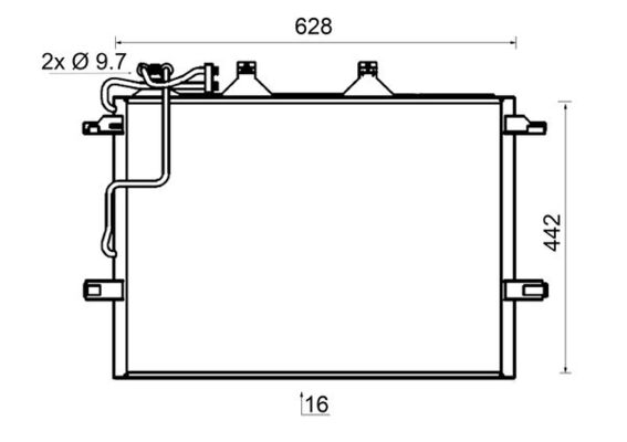 Airco condensor Mahle Original AC 318 000S