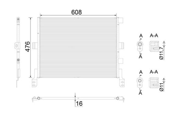 Mahle Original Airco condensor AC 673 000S