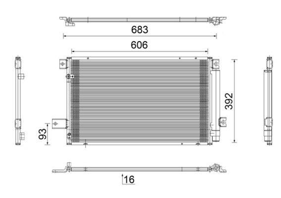 Airco condensor Mahle Original AC 819 000S