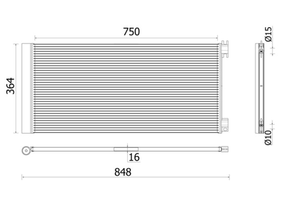 Airco condensor Mahle Original AC 925 000P