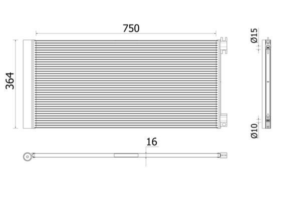 Airco condensor Mahle Original AC 945 000P