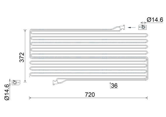 Airco condensor Mahle Original AC 951 000S