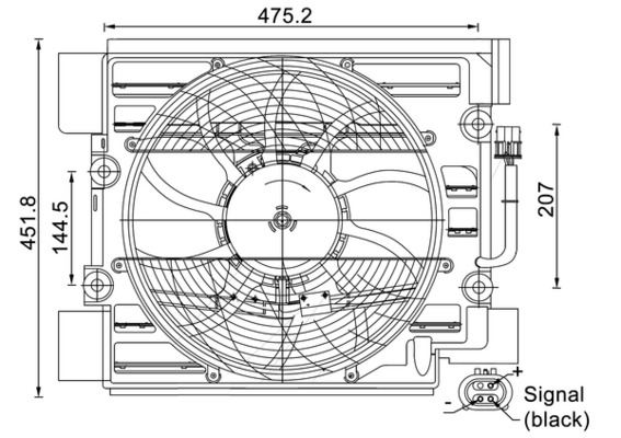 Ventilator aircocondensor Mahle Original ACF 24 000S