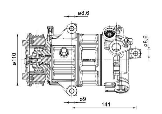 Airco compressor Mahle Original ACP 1491 000P