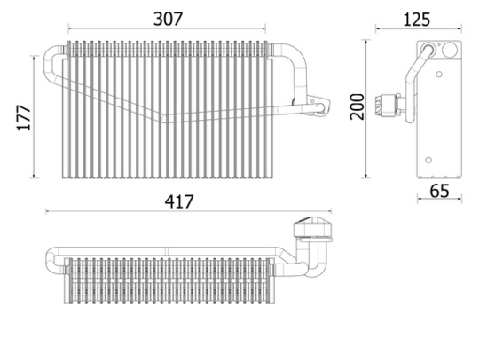 Airco verdamper Mahle Original AE 163 000P