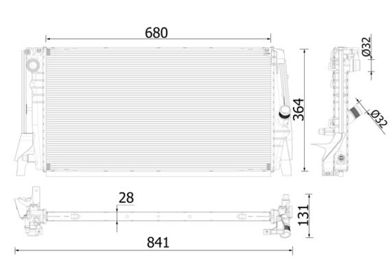 Radiateur Mahle Original CR 2321 000P