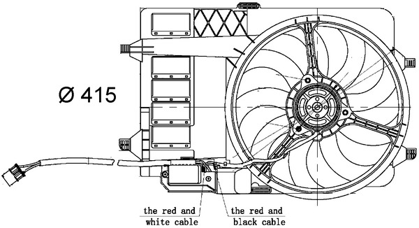 Ventilatorwiel-motorkoeling Mahle Original CFF 30 000S