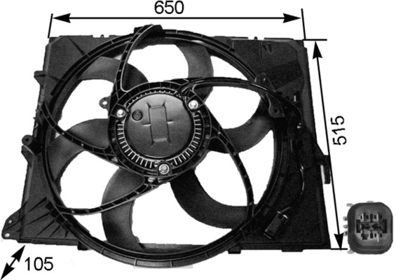 Ventilatorwiel-motorkoeling Mahle Original CFF 264 000S