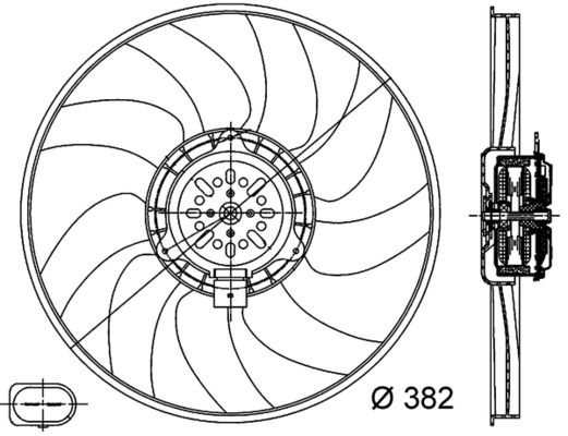 Mahle Original Ventilatorwiel-motorkoeling CFF 312 000S